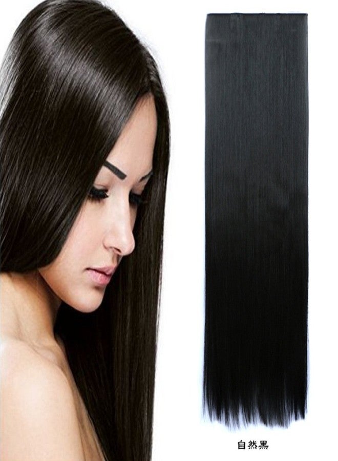 Samyak Women's Black Synthetic Straight hair extensions - Image 2